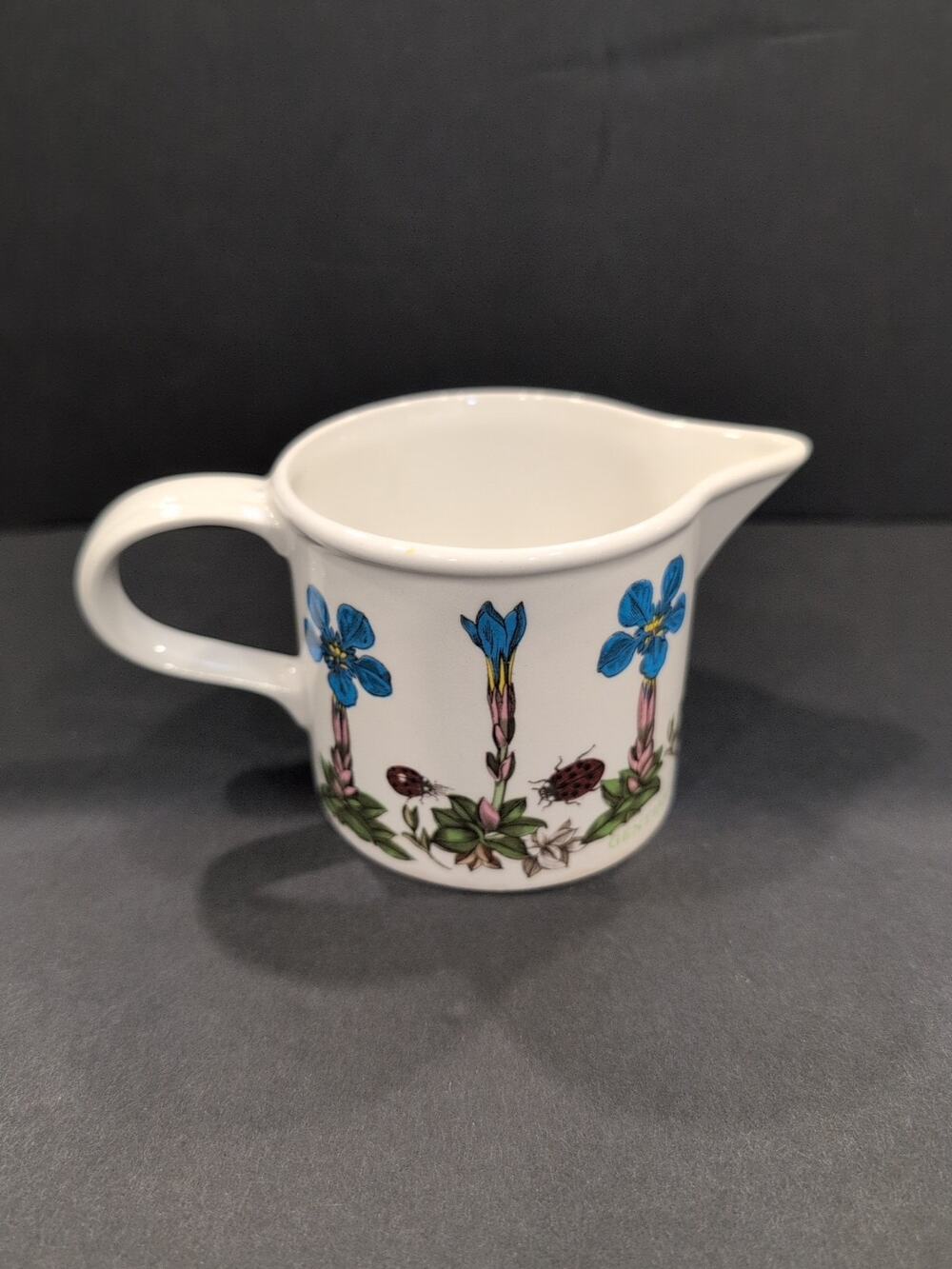 VTG PORTMEIRION ENG. BOTANIC GARDEN CREAMER 8 oz GENTIANA VERNA 1972 Replacement